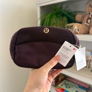 Lululemon Purple Black Plum City Essentials Pouch Mini - New with Tags
